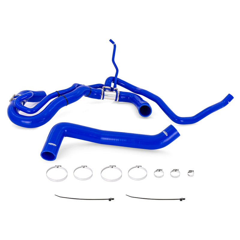 Mishimoto 2017-2019 Chevrolet Duramax 6.6L L5P Silicone Radiator Hose Kit in Blue