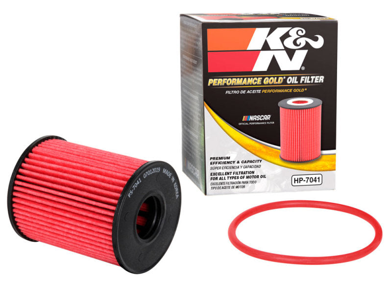 K&N Engineering HP-7041 Performance Oil Filter for 2012-2015 Fiat 500 and Jeep Renegade 1.4L L4 Gas Engines