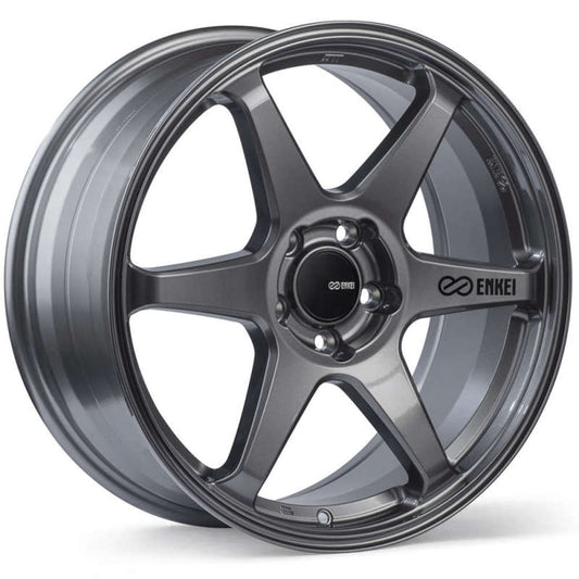 Enkei T6R 18x9.5 Inch Wheel with 45mm Offset and 5x100 Bolt Pattern in Gloss Gunmetal