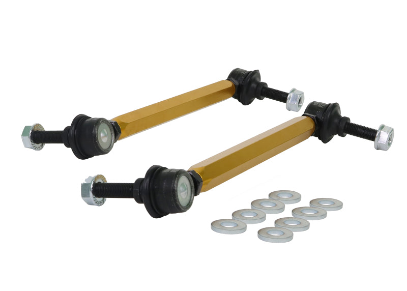 Whiteline KLC140-255 Universal Heavy Duty Adjustable Sway Bar Link Kit for Improved Handling