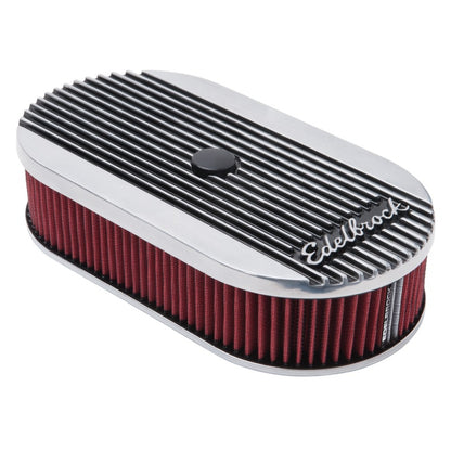 Edelbrock Elite II Round Air Cleaner Part #4273 – Polished Aluminum with High-Quality Washable Filter