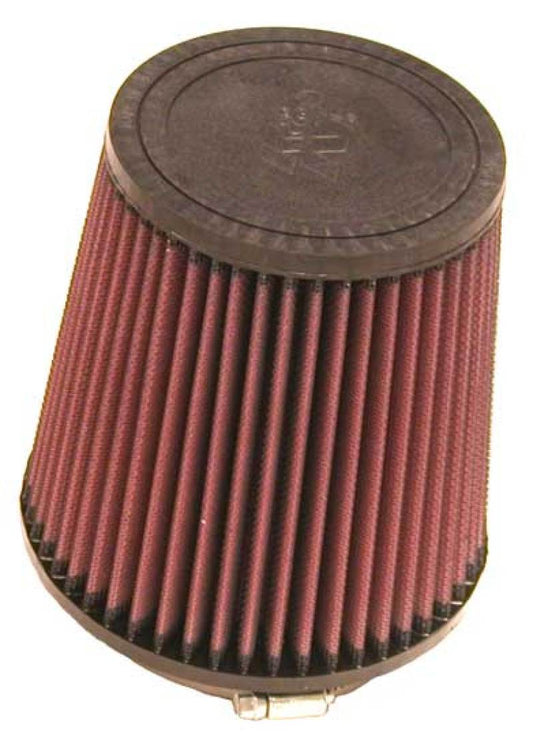 K&N Engineering Universal Rubber Round Tapered Air Filter – 4.5 inch Flange, 5.875 inch Base, 4.5 inch Top, 6 inch Height