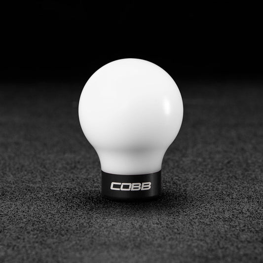 Cobb 252350-W-BK White with Black Base Shift Knob for Mitsubishi Lancer 2005-2012