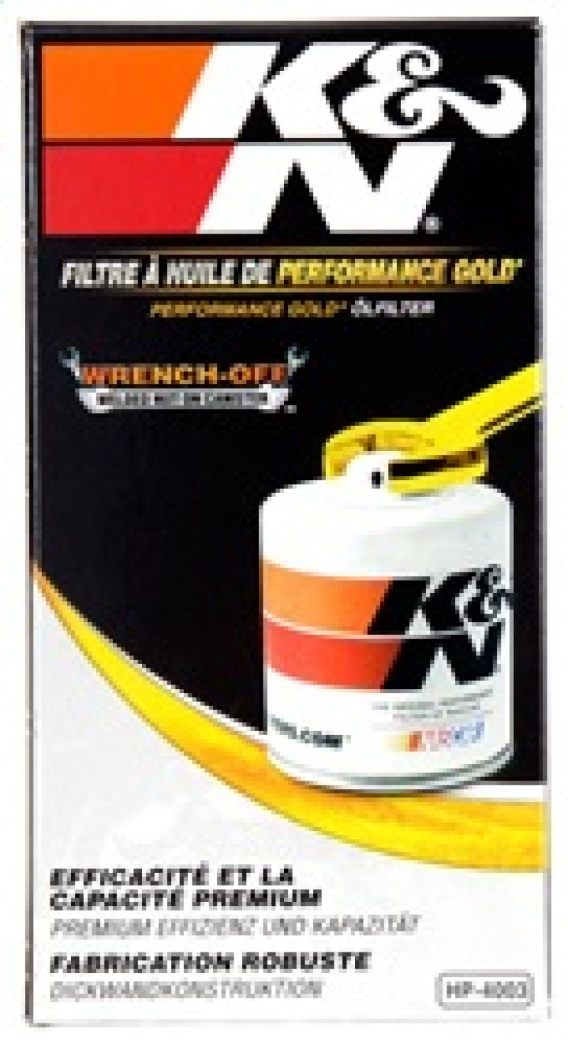 K&N Engineering HP-4003 Dodge Performance Gold Oil Filter for Ram Trucks