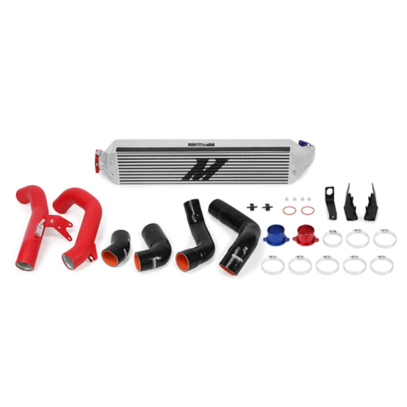 Mishimoto 2016+ Honda Civic 1.5T / 2017+ Civic Si Silver Intercooler Kit with Red Piping