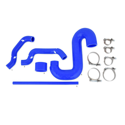 Mishimoto Subaru WRX/STI Top-Mount Intercooler Kit - Silver & Blue Hoses