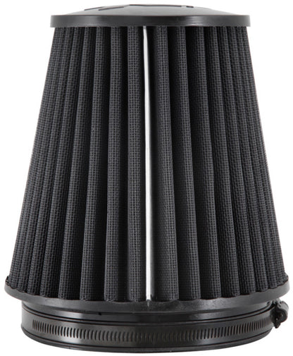 K&N Engineering RU-3101HBK Black Universal Rubber Round Tapered Air Filter - 6 inch Flange, 8 inch Height