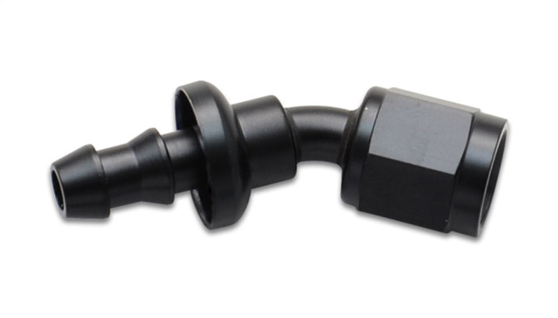Vibrant Push-On 30 Degree Hose End Elbow Fitting -12AN, Aluminum Alloy, Part 22312