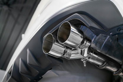 MBRP Armor Pro Series Dual Split Rear Exit Exhaust System for Subaru WRX & STI – T304 Stainless Steel with Carbon Fiber Tips