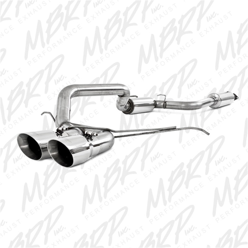MBRP Armor Pro Series Cat Back Exhaust System for Ford Focus 2013-2018 – T304 Stainless Steel Dual Center Exit with 4-inch Tips