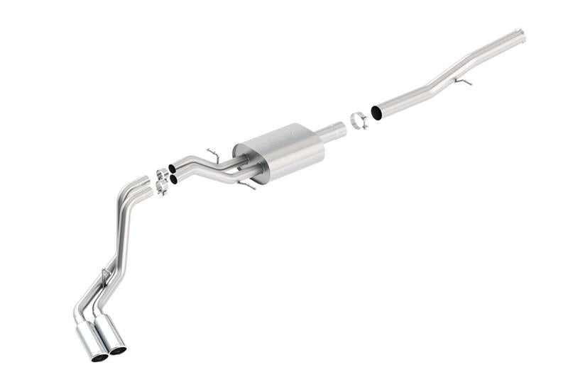 Borla S-Type Dual Cat-Back Exhaust System for 2014-2018 Chevrolet Silverado 1500 & GMC Sierra 1500 with 6.2L V8 - Part #140576