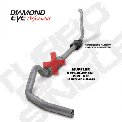 Diamond Eye Performance 4-Inch Mandrel Bypass Exhaust Pipe Kit for 1994-1997 Ford F-250/F-350 7.3L Power Stroke Diesel
