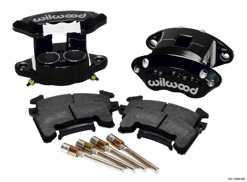 Wilwood D154 Front Caliper Kit - Black with 1.62 Inch Pistons for Mid-Size GM Vehicles