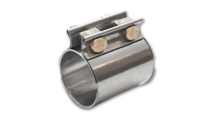 Vibrant TC Series Heavy Duty Stainless Steel Exhaust Butt Joint Clamp for 3.5-inch Diameter Tubing