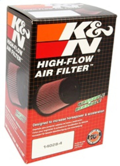 K&N Engineering Universal Rubber Round Air Filter – 3.313-inch Flange ID, 4.75-inch Base OD, 3.5-inch Top OD, 6.5-inch Height