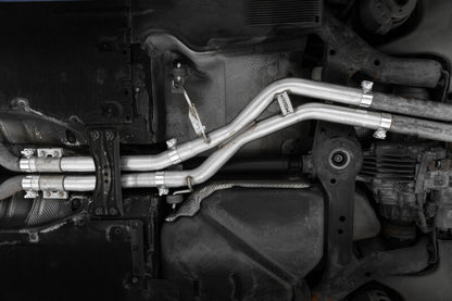MBRP Armor Pro Series Muffler Bypass for 2010-2015 Audi S4/S5 3.0TFSI - T304 Stainless Steel, 2.25 Inch Diameter