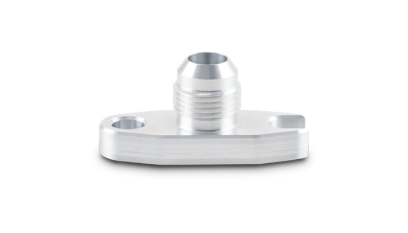 Vibrant 2.00 inch Bolt Hole -10AN Male Flare Aluminum Oil Drain Flange with Crowfoot - Part #28491