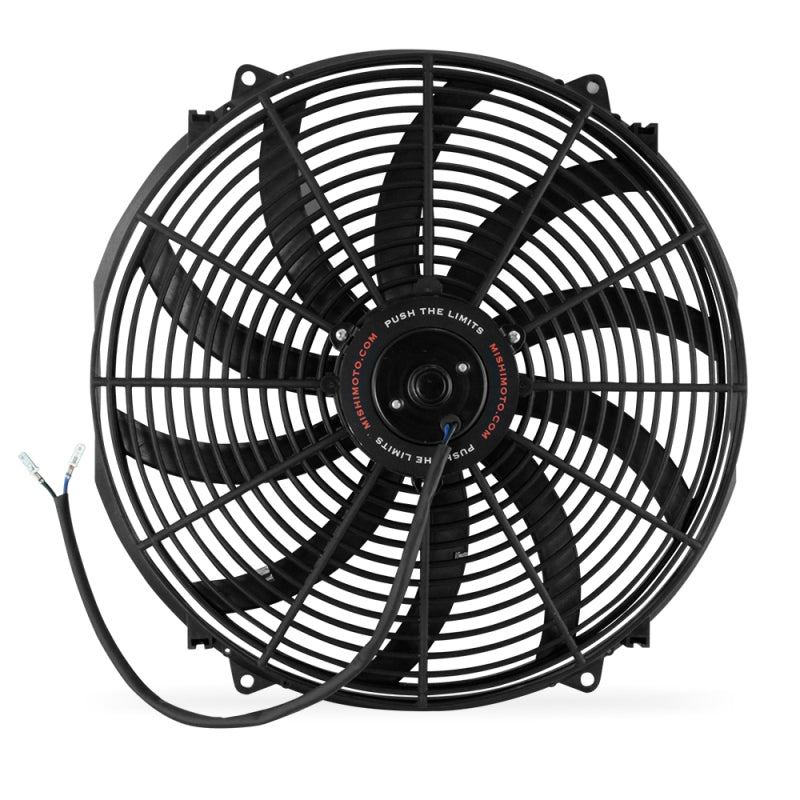 Mishimoto 16 Inch Curved Blade Electrical Fan for Enhanced Cooling and Universal Fitment