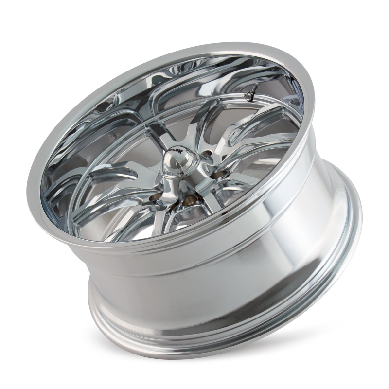 Ridler Wheels Ridler 650 18x8 Chrome Wheel with 5x120.65 Bolt Pattern and 0mm Offset