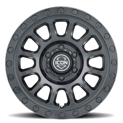 ICON Hulse 18x9 8x6.5 12mm Offset 5.5in BS Double Black