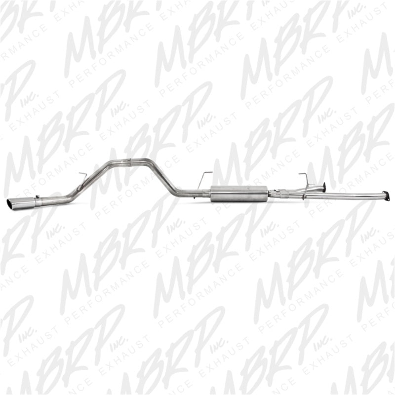MBRP Armor Plus Series Cat Back Exhaust System for 2009-2012 Toyota Tundra 5.7L - Single Side Exit with 4-inch Tip