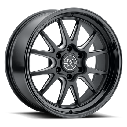 Method Raised MR802 20x9 Inch Black Milled Wheel with 8x180 Bolt Pattern and -12mm Offset