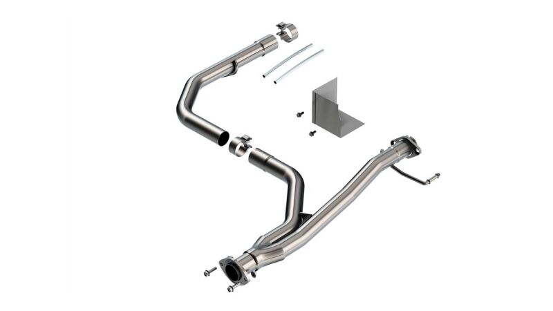 Borla 60699 High Clearance Y-Pipe for Toyota Tacoma 3.5L V6 with T-304 Stainless Steel Construction