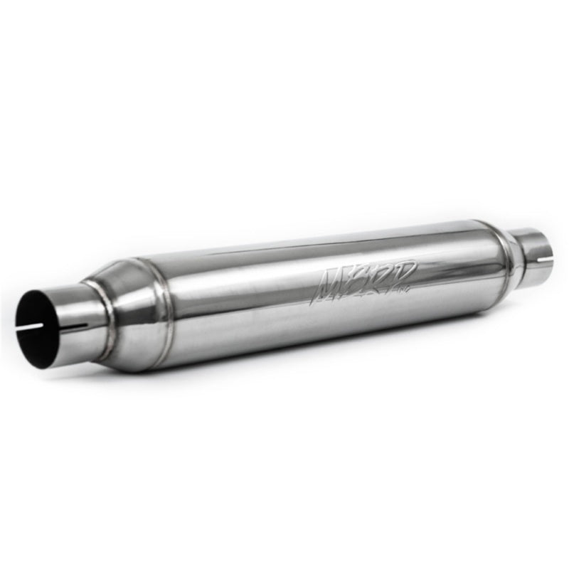 MBRP Universal Resonator Performance Muffler with 2.5-inch Inlet/Outlet - 22-inch Body, 26-inch Overall