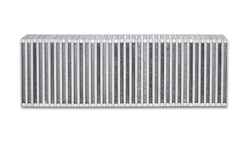 Vibrant Vertical Flow Air-to-Air Intercooler Core 24in W x 8in H x 3.5in Thick with Bar and Plate Construction