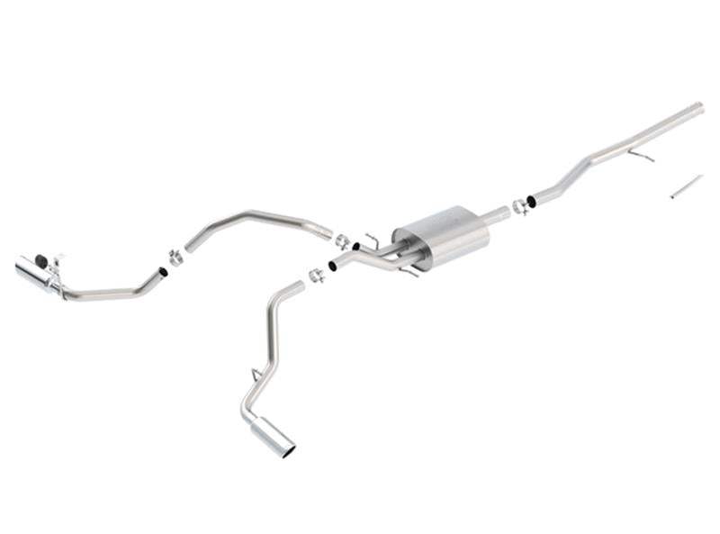 Borla ATAK Cat-Back Exhaust System for 2014-2018 Chevrolet Silverado 1500 and GMC Sierra 1500 with 5.3L V8