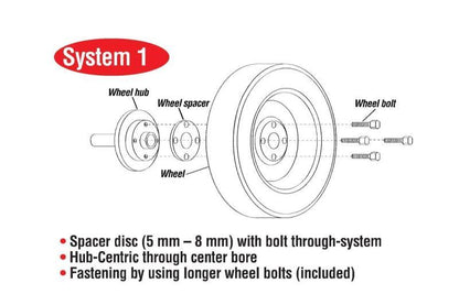 Eibach Pro-Spacer System 15mm Wheel Spacers for Mazda Miata and MX-3 - 4x100 Bolt Pattern, 54.1 Hub