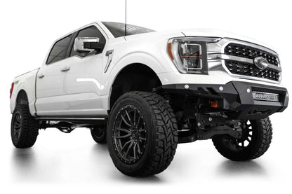 Addictive Desert Designs Black Label Front Bumper for Ford F-150 2021-2022 – Satin Black with 20-Inch LED Light Bar Mount