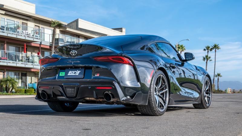 Borla ATAK Cat-Back Exhaust System for 2020-2025 Toyota GR Supra 3.0L with Black Chrome Tips
