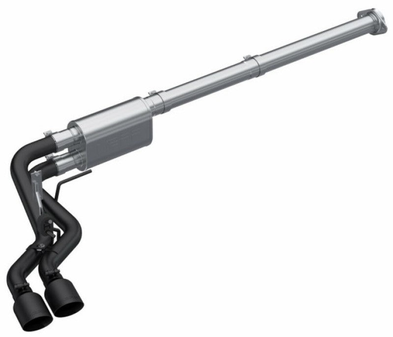 MBRP Armor BLK Series 3-Inch Cat Back Exhaust System for 2021-2022 Ford F-150 with 2.7L EcoBoost, 3.5L EcoBoost, and 5.0L Engines - Black Coated Performance Exhaust