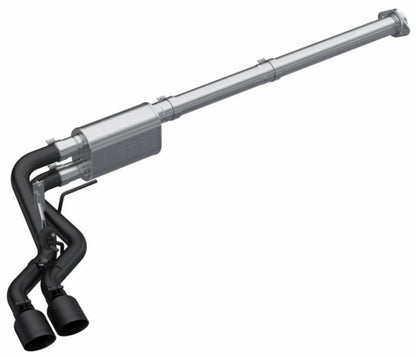 MBRP Armor BLK Series 3-Inch Cat Back Exhaust System for 2021-2022 Ford F-150 with 2.7L EcoBoost, 3.5L EcoBoost, and 5.0L Engines - Black Coated Performance Exhaust