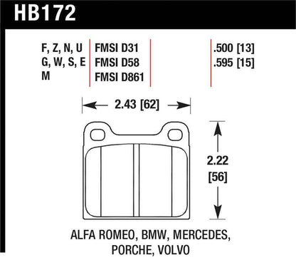 Hawk HPS Street Brake Pads