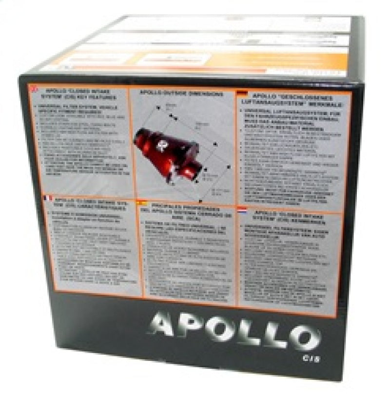 K&N Engineering Apollo RC-5052AB Universal Black Cold Air Intake System for Improved Engine Performance
