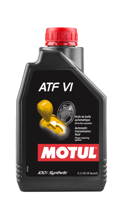 Motul 1L Transmission Fluid ATF VI – 100% Synthetic Low Viscosity Fluid for Automatic Transmissions
