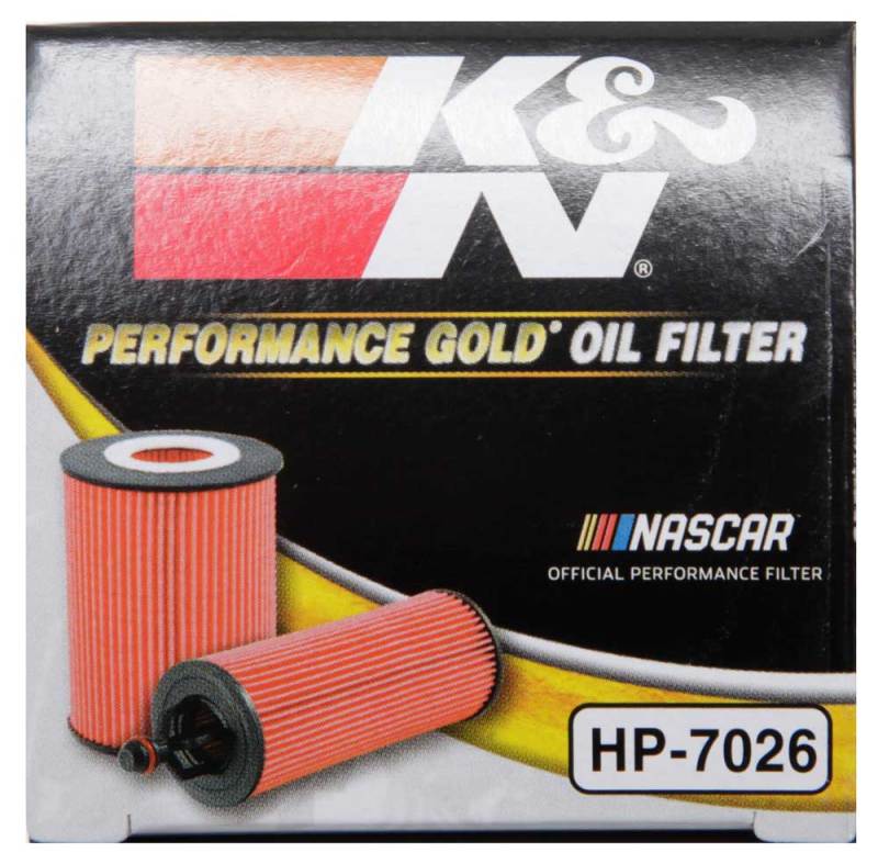 K&N Performance Oil Filter for 2014-2017 Dodge Durango and Jeep Grand Cherokee 3.6L, Part Number HP-7026