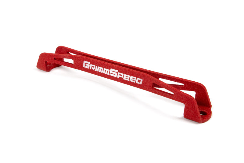 GrimmSpeed Lightweight Red Battery Tie Down for 2008-2018 Subaru WRX/STI