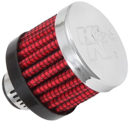 K&N Engineering 62-2470 Chrome Crankcase Vent Filter with 1 3/8 inch Outer Diameter and 1.5 inch Height