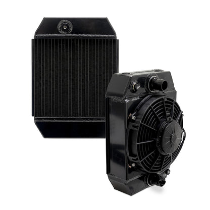 Mishimoto Universal Drag Race Performance Aluminum Radiator - Black (Part Number: MMRAD-UNI-DRGBK)