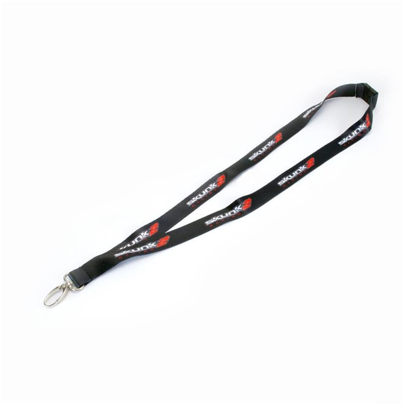 Skunk2 Racing Classic Logo Lanyard - Black with White and Red Accents