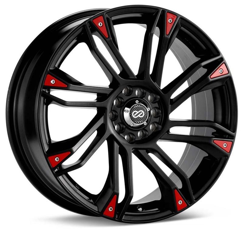 Enkei GW8 17x7 Matte Black Wheel with Dual Bolt Pattern 4x100/114.3 and 42mm Offset