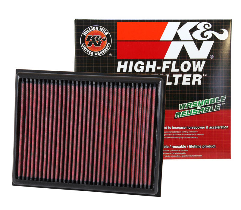 K&N Engineering 33-3059 High-Flow Reusable Air Filter for Nissan NP300 2.3L Diesel (2015-2017)