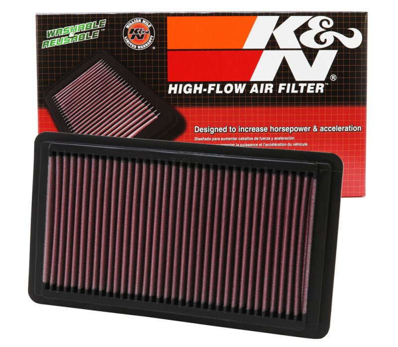 K&N Engineering 33-2343 High-Flow Drop-In Air Filter for Honda Civic and Element