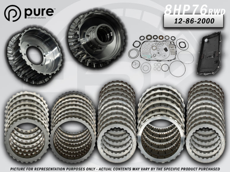 Pure Drivetrain Solutions 8HP76 Stage 2 High Performance Transmission Hard Parts Kit for RWD Vehicles