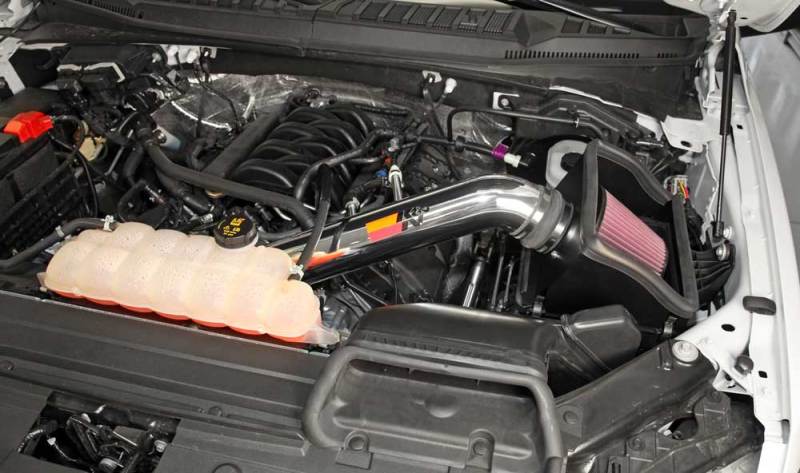 K&N Engineering High Flow Performance Cold Air Intake Kit for 2015-2016 Ford F-150 5.0L V8 - Part #77-2591KP