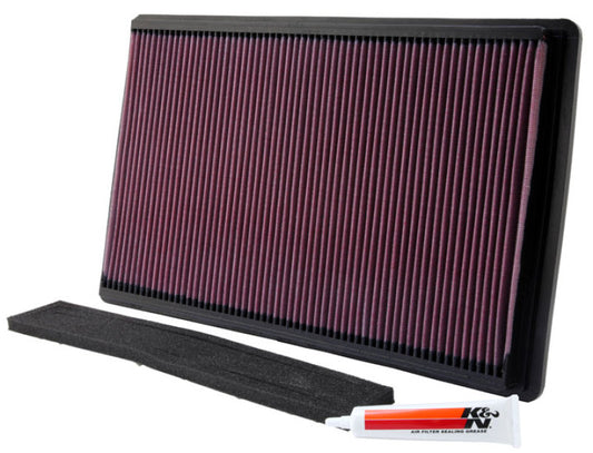 K&N Replacement High-Flow Air Filter for Chevrolet Corvette 5.7L (1990-1996) and Pontiac Firebird 5.7L (1996-1997) Part Number 33-2035