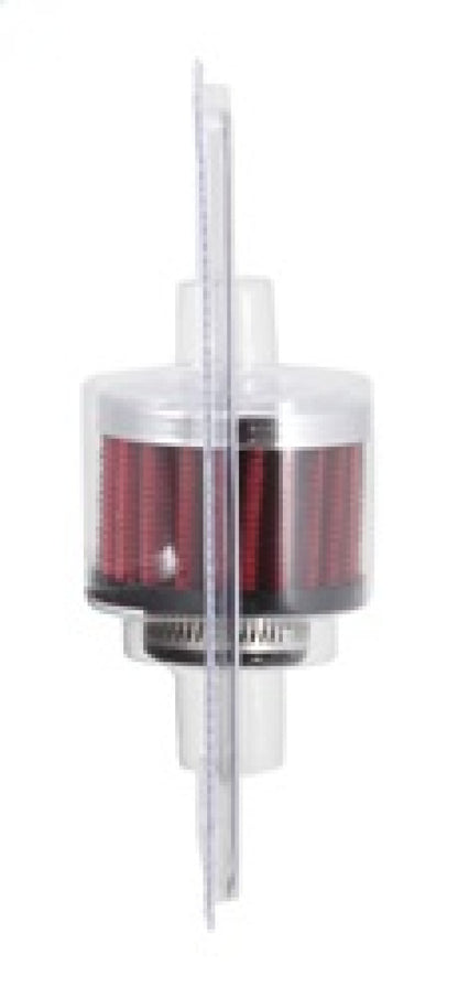 K&N Engineering 62-1360 3/4 Inch ID 2 Inch OD Clamp-On Crankcase Vent Filter for Automotive Applications